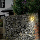 Solar Flame Effect Motion Sensor LED Wall Light Outdoor Garden Yard Lamp