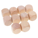 10 Pieces of Transparent Dice Set of 3cm D&D MTG Board Games Beige