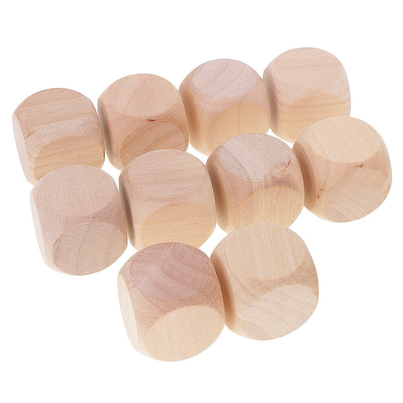 10 Pieces of Transparent Dice Set of 3cm D&D MTG Board Games Beige