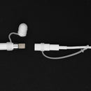 Pencil Cap Holder / Nib Cover/ Cable Adapter Tether for iPad Pro Clear