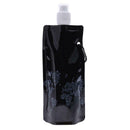 Portable Folding Water Bottle Water Bag Outdoor Sport Supplies(Black)