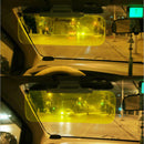 1Pc Clip-on Car Day Night Anti-Glare Safty Driving HD Mirror Glass Sun Vis AIX