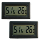 2X LCD Digital Thermometer Humidity Meter In/ Outdoor Room Mini Hygrometer,