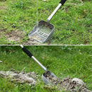 Metal Cat Litter Scoop With Deep Shovel And Long Handle Detachable Stainles