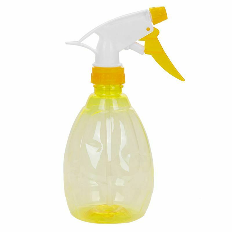 500ML Empty Plastic Spray Bottle Watering Cleaning Garden Sprayer (Yellow)