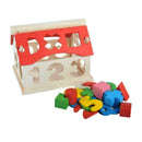 Digital Geometry Wisdom Wooden House Toys Blocks Kindergarten Puzzle A7D2 E P5T0