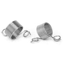 2pcs Knitting Tool Kit Finger Wear Yarn Spring Guide Needle Thimble Ring Set DIY