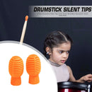Drumstick Silent Tips Cover Oval Shaped Drum Stick Mute Percussion Musical