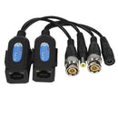 1 Pairs CCTV Coax BNC Video Power Balun Transceiver to CAT5e 6 RJ45 ConnectorBX