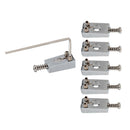 Pack of 6 Brass Electric Guitar Roller Bridge Tremolo Saddles Nickel Plating