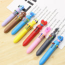 Animal Cartoon Ballpoint Pen Multicolored Refill Pens School Office Supply