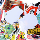 50PCs Stickers Mix Style Funny Cartoon Fridge Doodle Snowboard Luggage StickeJ&M