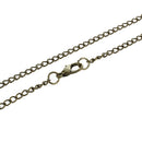 Cut Out Heart Hunter Case Necklace Pocket Watch Bronze Tone For Ladies I8P3