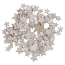 100PCS Wooden Stars For Arts Crafts DIY Decoration Birthday Wedding Displalj
