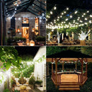 30 LED Solar Ball Light String Outdoor Wedding Decor Garland Fairy Lamp