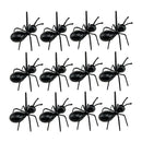 48pcs Fancy Ant Shape Cake Fruit Forks Black ABS Reusable Banquet Party Supply