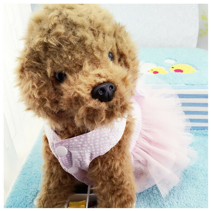 Wedding Dog Dress For Dog Clothes Princess Luxury Skirt Small Cat Dresses S I5J1