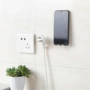 4Pcs Home Office Wall Adhesive Plastic Power Plug Socket Holder Hanger H Hn