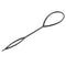 5X(2 pcs Topsy Tail Hair Styler Hair Style Hair Twister Snare Loop Black T9I8)
