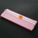 Portable Mini A5 Precision Paper Trimmers Photo Papers Cutting Tools (Pink)