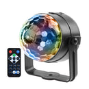 LED Magic Ball Light Remote Control Stage Effect Lamp for DJ Disco (EU+RGB) A