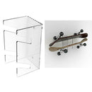 Acrylic Skateboard Racks - 2 Tiers- Wall Mounted (Clear)