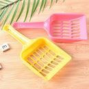 Cat Dog Plastic Litter Tray Scoop Spoon Random Color Waste Poop Shovel Clean BX