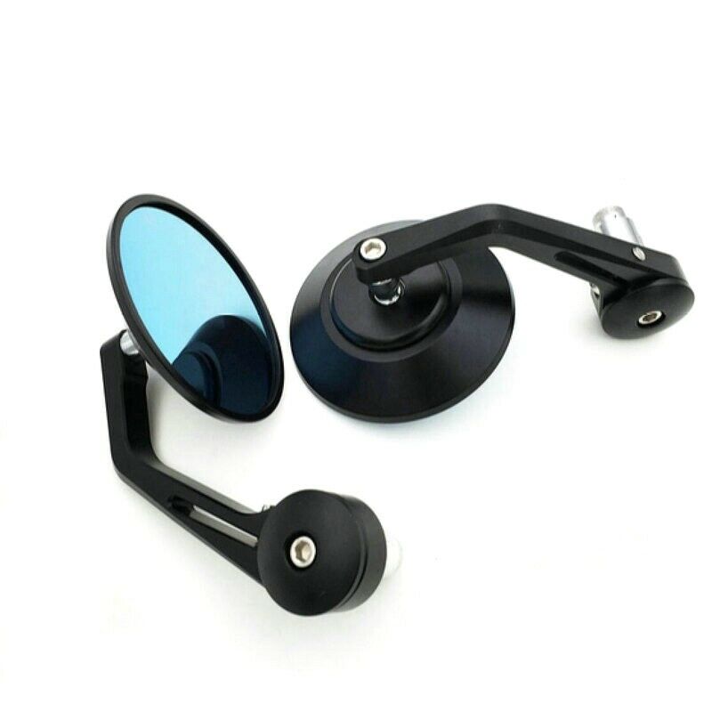 7/8 inch Round Motorcycle Rear View Mirrors Motorbike Handle Bar End Rear V