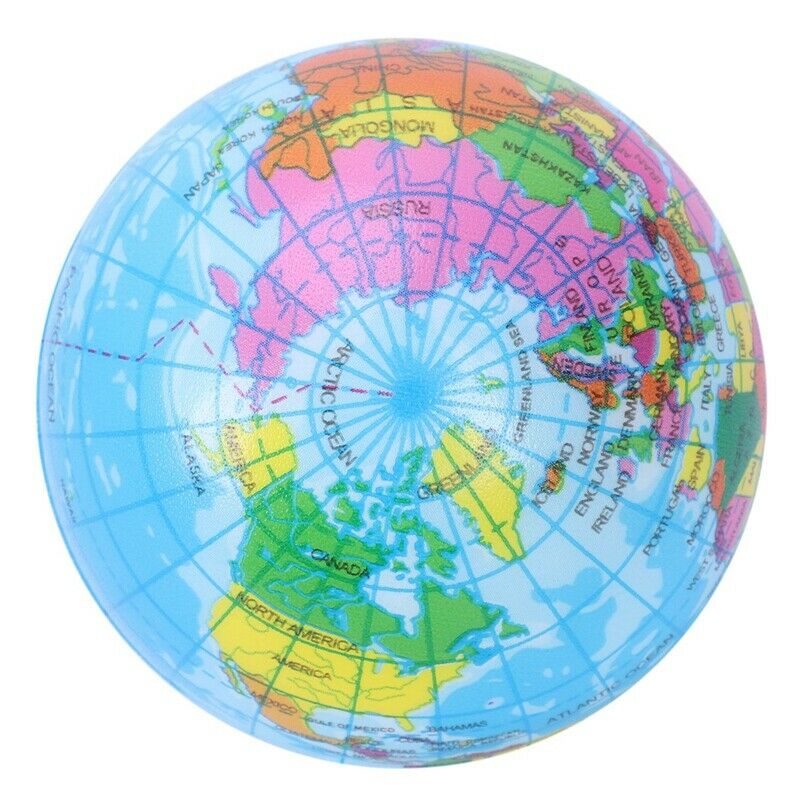 Mini earth globe ball Foam anti-stress ball G1V7
