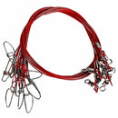 10Pc 50cm Fishing Trace Wire Lure Stainless Steel Wire Leader Fishing Line SNY