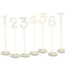 40pcs 1-40 Wood Table Numbers with Holder Base for Wedding Home Wedding Ann