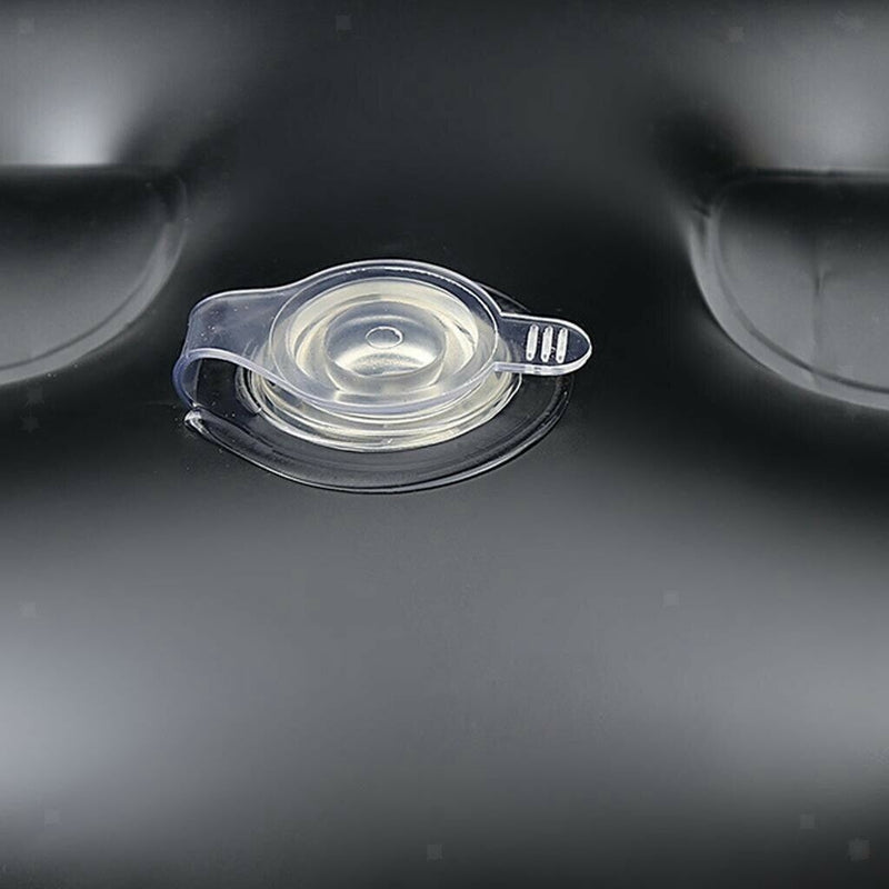 3Pcs Spa Booster Seat Cushion Inflatable Pillow for Bathtub Anti-slip Black