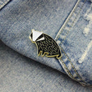 Fashion Hedgehog Cartoon Animal Brooches Collar Lapel Badges Unisex Jewelry
