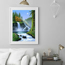 5D DIY Full Drill Diamond Painting River Rainbow Cross Stitch Mosaic Kit A