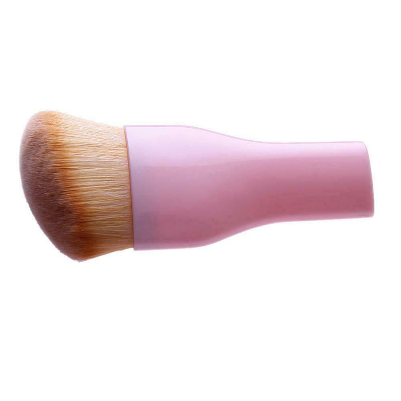 Professional Cosmetic Pink Makeup Tools Foundation Brush Standing Design