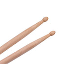 1Pair Lightweight Music Children Maple Wood Oval Tip Drum Sticks Accessories BX