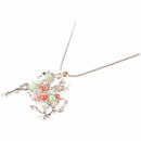 Crystal Multicolored Pegasus Pendant Necklace