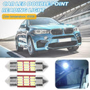 2x Universal Festoon Car LED Dome Lamp Bulbs 31mm SMD 4041 Interior Map Light