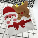 100 Pcs Candy Bags Cute Sachet Bag Pattern of Santa Claus Bag Pouch for Can K5Q5