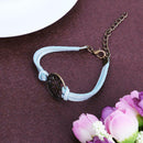Korean Retro Big Tree Circle Shape Fashion Concise Bracelets Jewelry(Blue) A