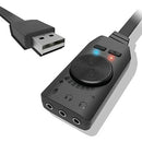 Audio Usb Interface Virtual 7.1 Channel Audio Usb adapter Sound Card Adapte O8V1
