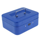 Small Cash Box Piggy Bank Money Box With Combination Lock For Security Blue