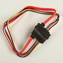 7+15 Pin M/F Serial ATA SATA Data Power Extension Cable Copper Lead 30CM/0.98FT