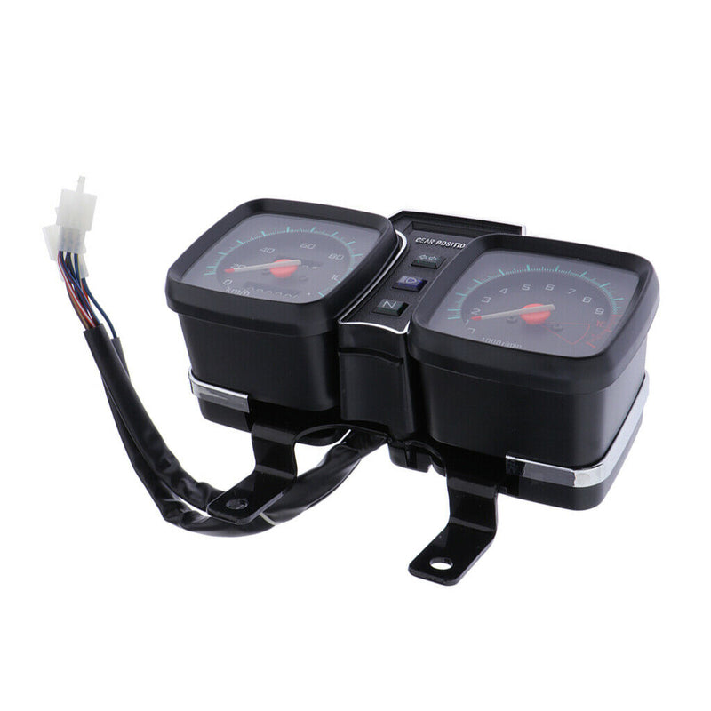 Motorcycle Instrument Odometer Speedometer and Tachometer with Bracket for