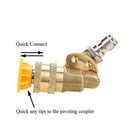 Quick Connecting Pivoting Coupler For Pressure Washer Spray Nozzle, Cleanin A1U3