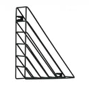 Metal Desktop Office Home Bookshelf Storage Holder Bookend Racks C Black