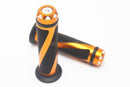 Motorcycle Scooter CNC Aluminum Rubber Gel 7/8" Hand Grips Handlebar Golden