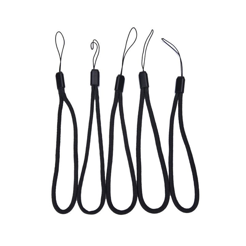 5x Black Nylon Wrist Strap Lanyard for Camera Cell Phone iPod USB mp3 mp4  LJ