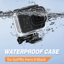 60m Waterproof Shell Transparent Housing Case for GoPro Hero 8 Sport Camera