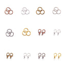 960Pcs Stable Lobster Clasps 6 Mixed Colors Making Jump Rings for Necklace DIY